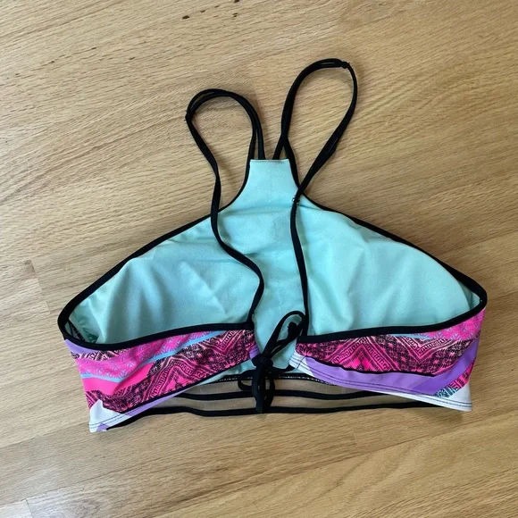 OP 2 Piece Colorful Swim Suit (Bottoms Size Medium, Top Size XL) - Picture 4 of 12